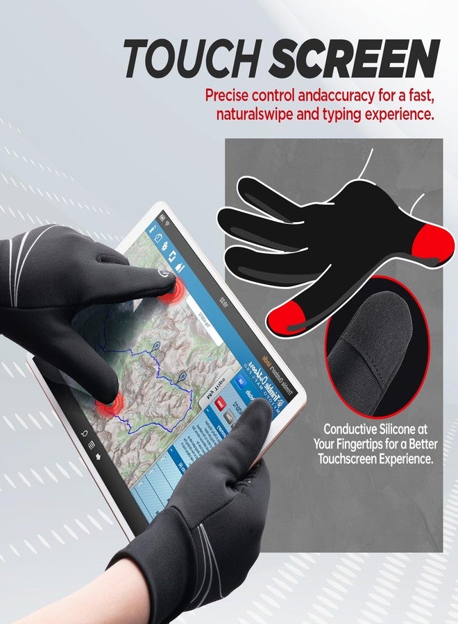 RUIXUE Winter Gloves Men Women, Warm Thermal Windproof Touchscreen Non-Slip,for Cycling Driving Running Hiking - Image 3